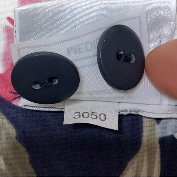 Vintage Laura Ashley Great Britain Cottagecore Floral Crop Jumpsuit Bow Pockets - Picture 11 of 12